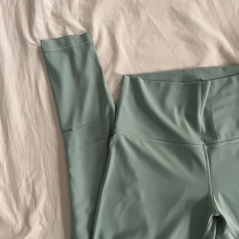 Last call! Lululemon size 8 high rise align sea green leggings